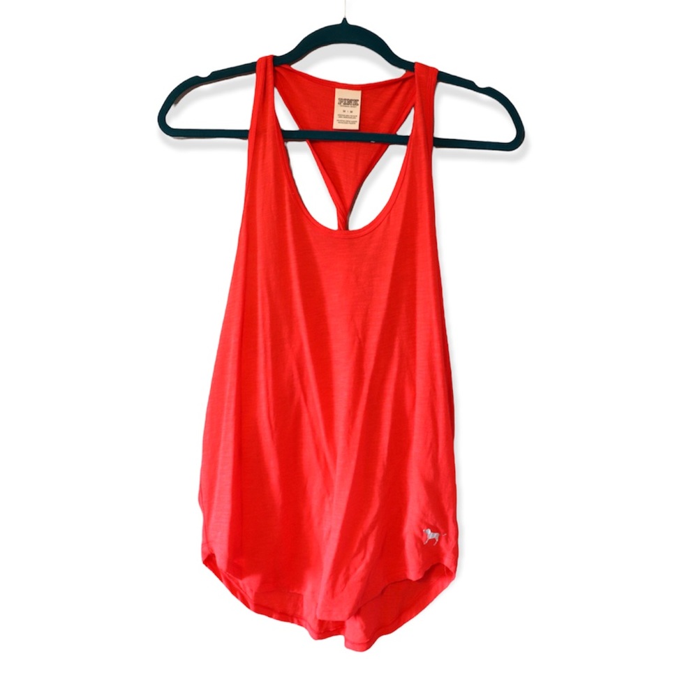 Victoria’s Secret PINK bright red racer back tank top